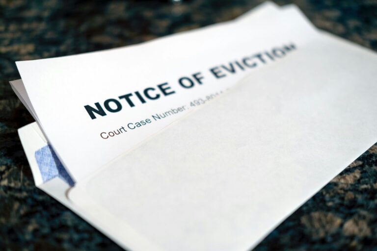 Notice of eviction document representing LA relocation assistance requirements for rental owners